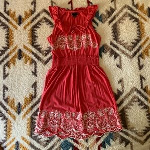 Coral Rock and Roll Cowgirl dress